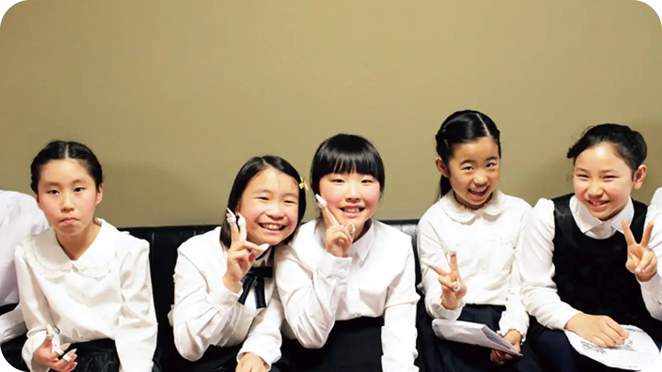 練習の合間の子供たちの様子