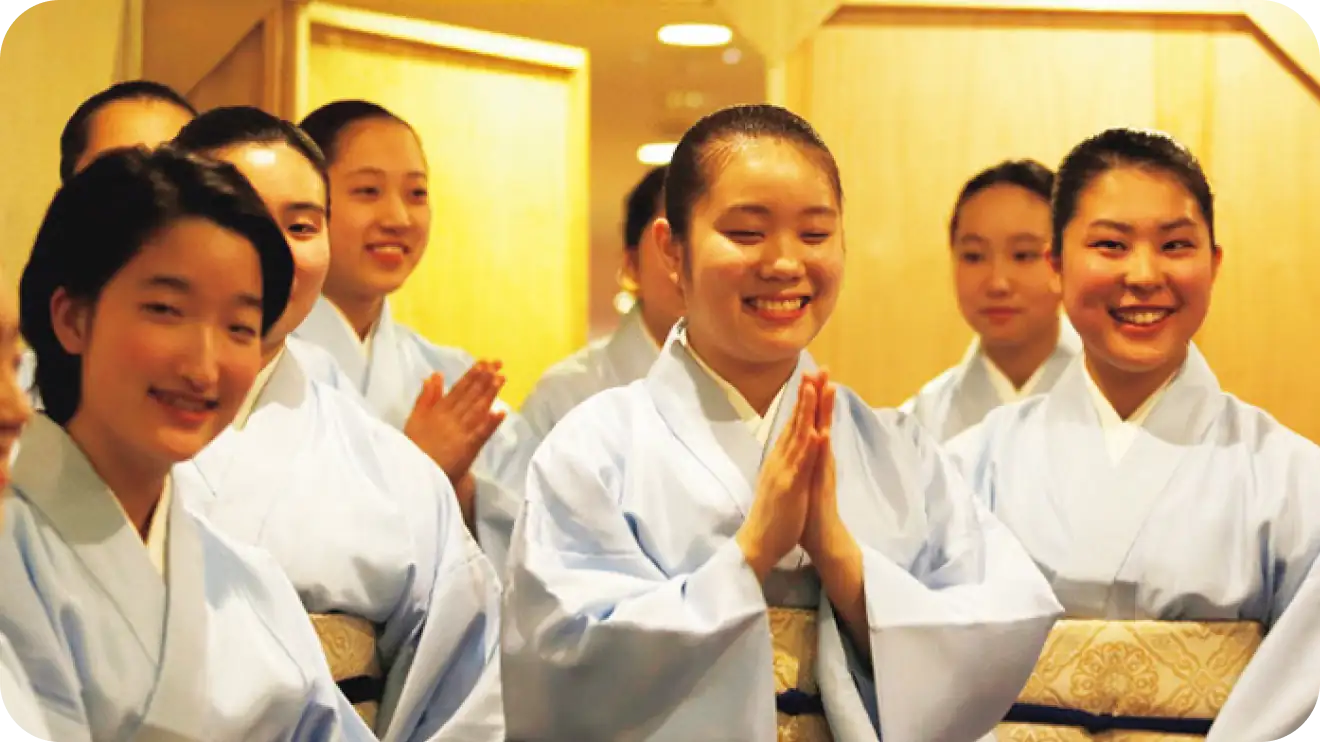 貴重な経験を済ませて感動している様子